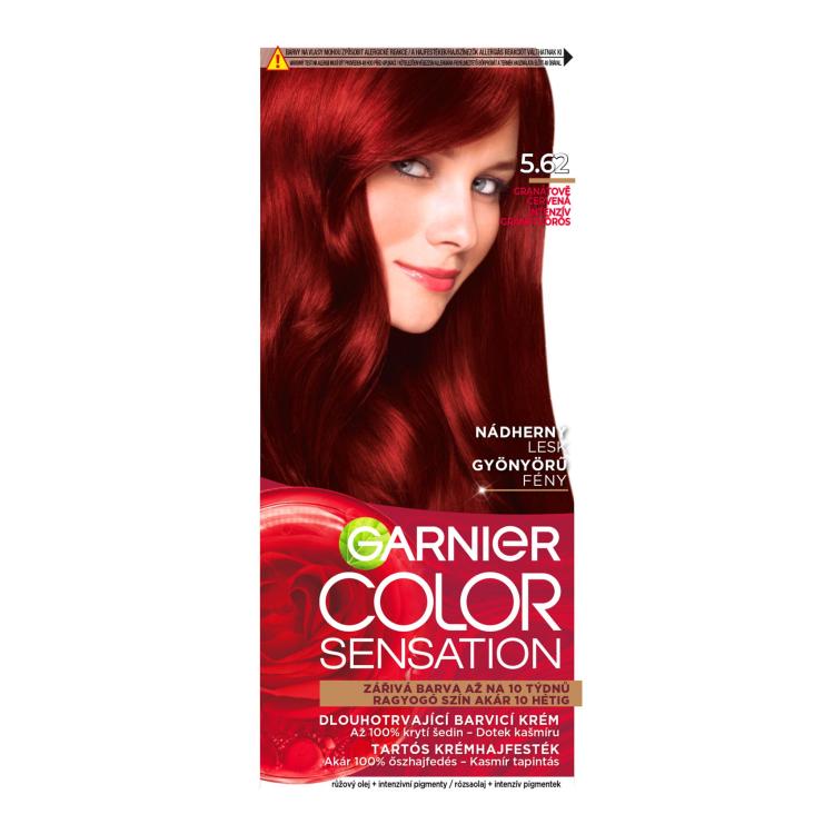 Garnier Color Sensation Barva za lase za ženske 40 ml Odtenek 5,62 Intense Precious Garnet
