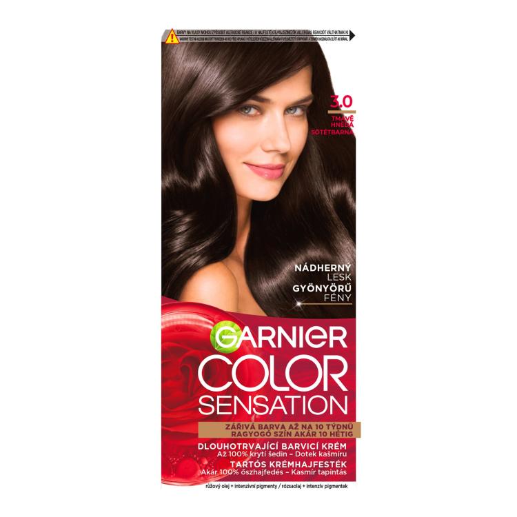 Garnier Color Sensation Barva za lase za ženske 40 ml Odtenek 3,0 Prestige brown