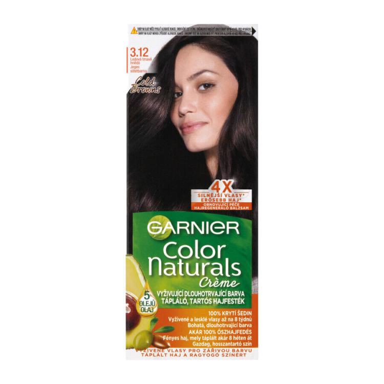 Garnier Color Naturals Créme Barva za lase za ženske 40 ml Odtenek 3,12 Icy Dark Brown