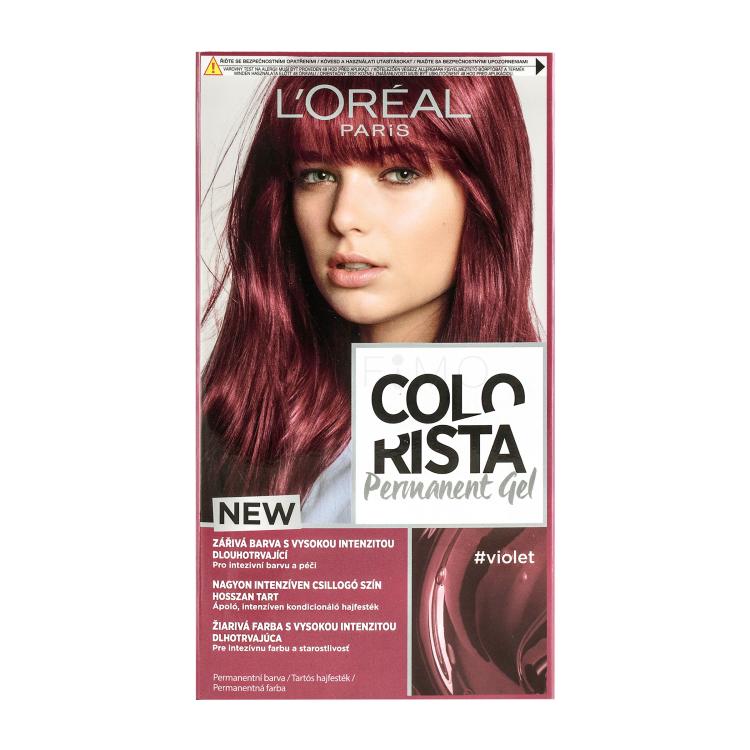L&#039;Oréal Paris Colorista Permanent Gel Barva za lase za ženske 60 ml Odtenek Violet