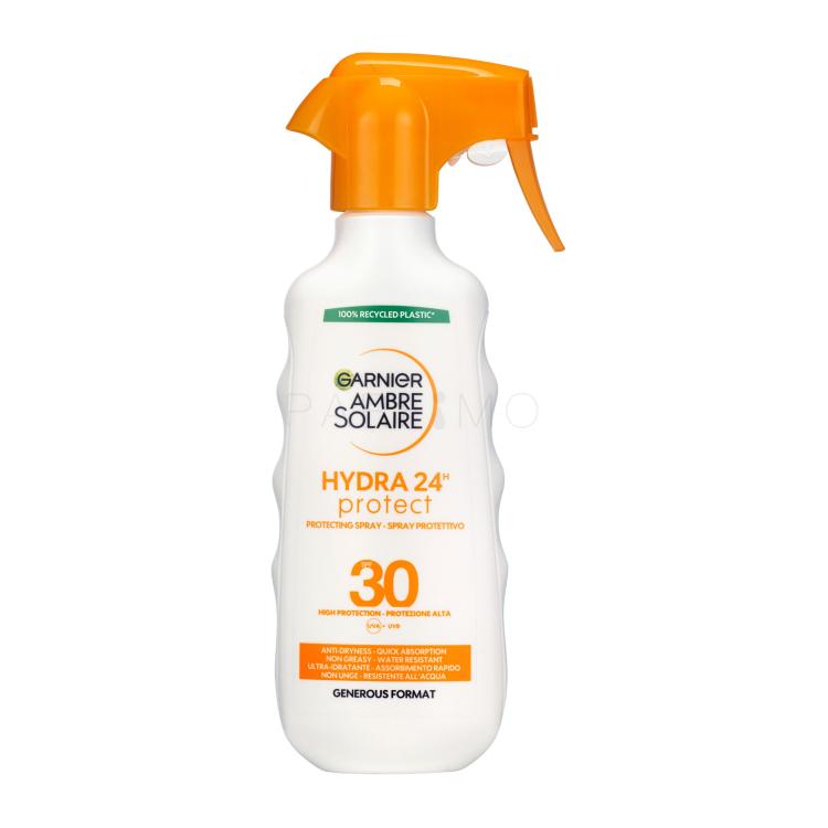 Garnier Ambre Solaire Protection Spray 24h Hydration SPF30 Zaščita pred soncem za telo 300 ml
