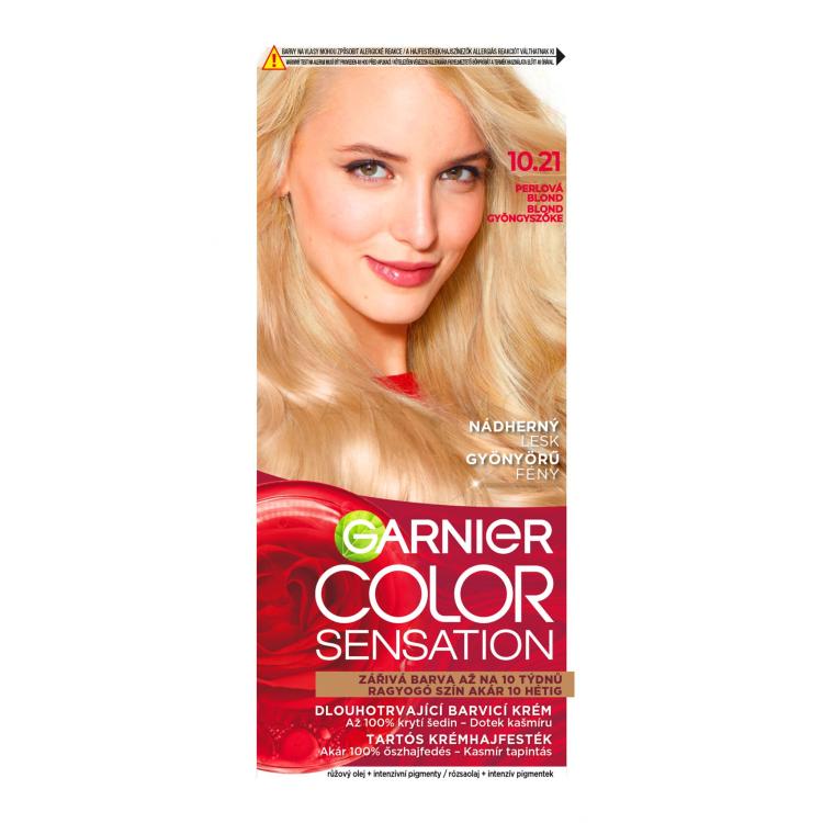 Garnier Color Sensation Barva za lase za ženske 40 ml Odtenek 10,21 Pearl Blond