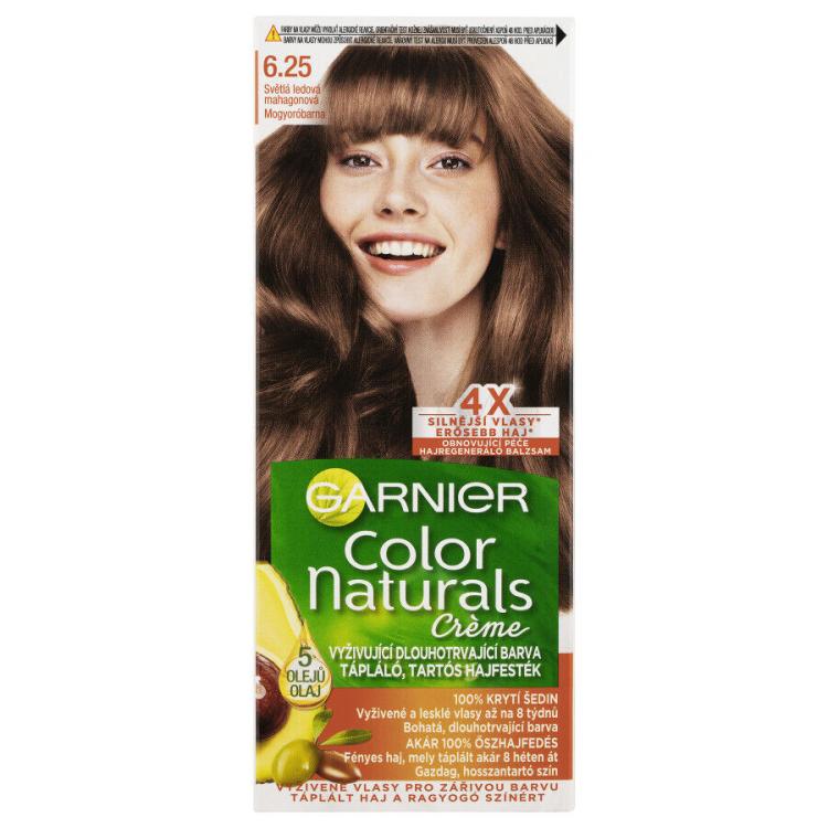 Garnier Color Naturals Créme Barva za lase za ženske 40 ml Odtenek 6,25 Light Icy Mahogany
