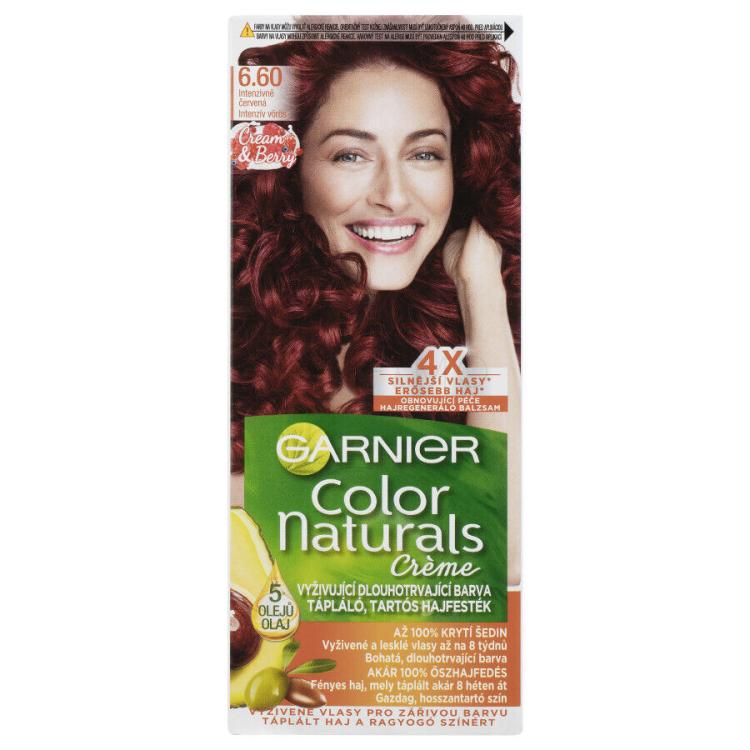 Garnier Color Naturals Créme Barva za lase za ženske 40 ml Odtenek 660 Fiery Pure Red