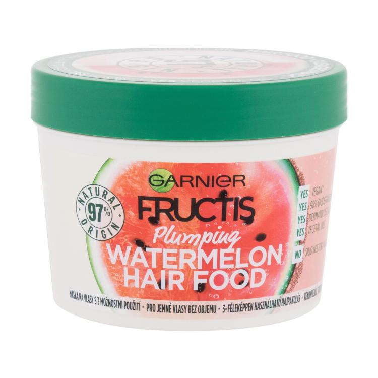 Garnier Fructis Hair Food Watermelon Plumping Mask Maska za lase za ženske 390 ml