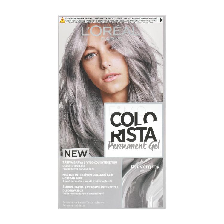 L&#039;Oréal Paris Colorista Permanent Gel Barva za lase za ženske 60 ml Odtenek Silver Grey