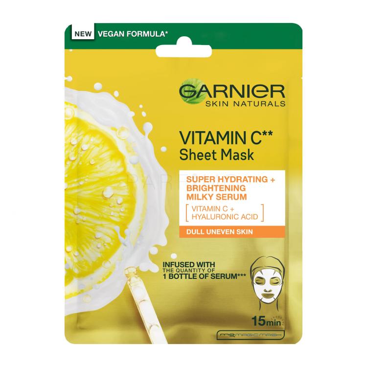 Garnier Skin Naturals Vitamin C Sheet Mask Maska za obraz za ženske 1 kos