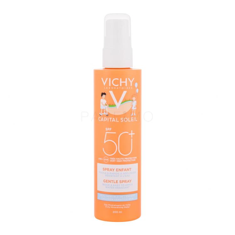 Vichy Capital Soleil Kids Gentle Spray SPF50+ Zaščita pred soncem za telo za otroke 200 ml