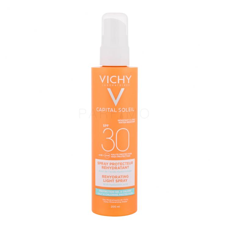Vichy Capital Soleil Rehydrating Light Spray SPF30 Zaščita pred soncem za telo za ženske 200 ml