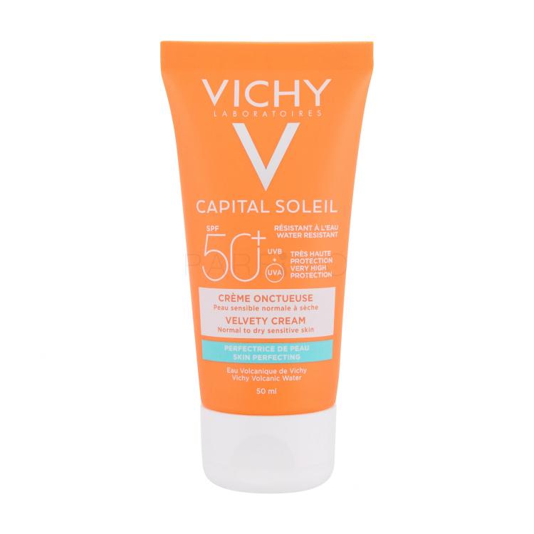 Vichy Capital Soleil Velvety Cream SPF50+ Zaščita pred soncem za obraz za ženske 50 ml