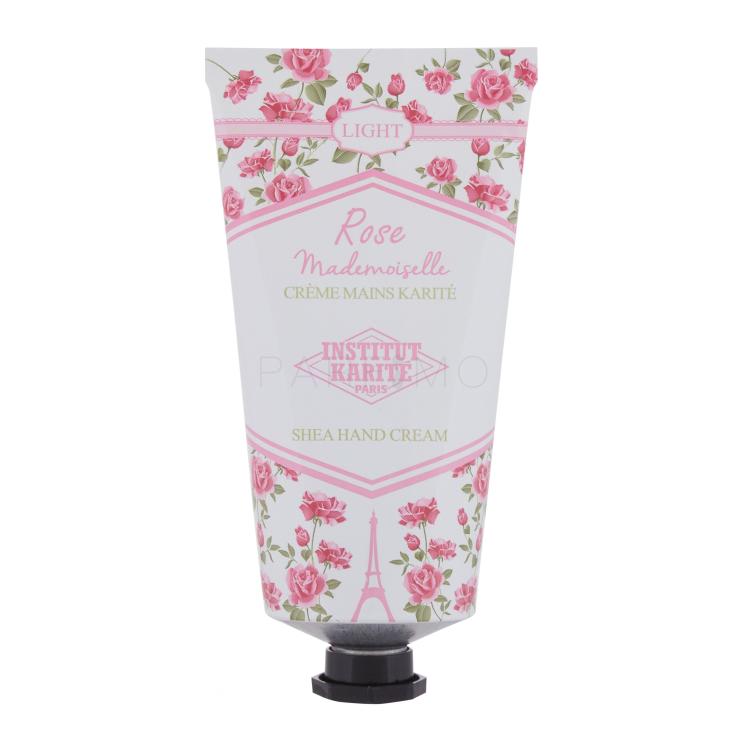 Institut Karité Light Hand Cream Rose Mademoiselle Krema za roke za ženske 75 ml