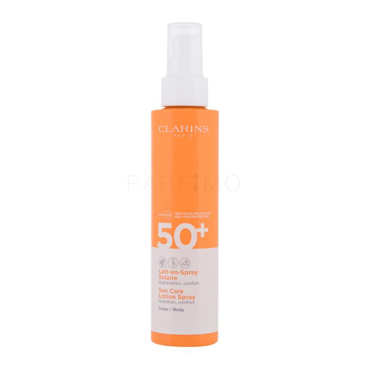Clarins Sun Care Lotion Spray SPF50+ Zaščita pred soncem za telo 150 ml