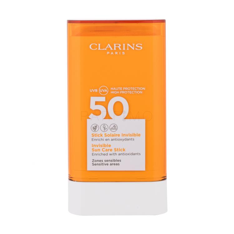 Clarins Sun Care Invisible SPF50 Zaščita pred soncem za obraz za ženske 17 g