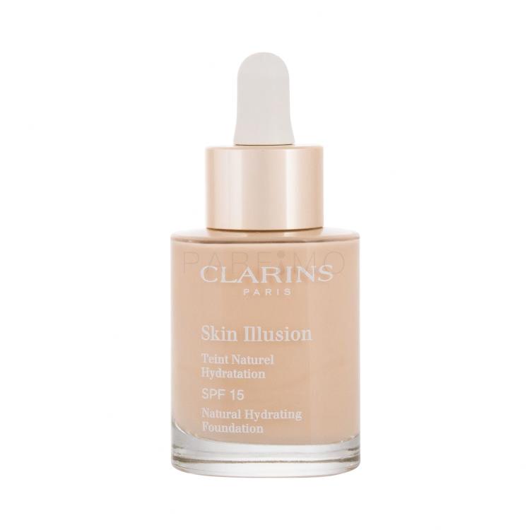 Clarins Skin Illusion Natural Hydrating SPF15 Puder za ženske 30 ml Odtenek 100,5 Cream