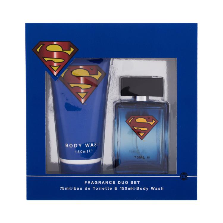 DC Comics Superman Darilni set toaletna voda 75 ml + gel za prhanje 150 ml