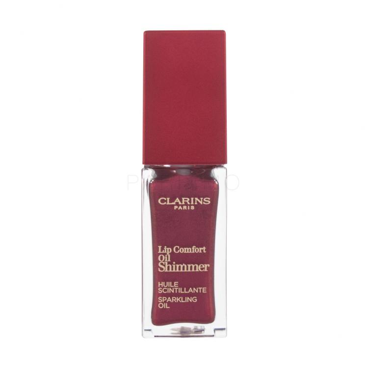 Clarins Lip Comfort Oil Shimmer Olje za ustnice za ženske 7 ml Odtenek 07 Red Hot
