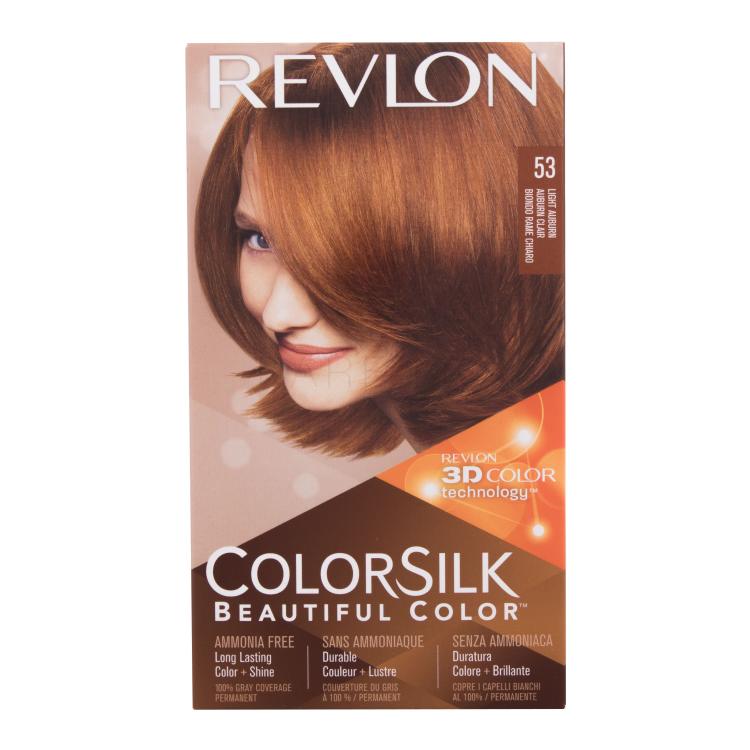 Revlon Colorsilk Beautiful Color Barva za lase za ženske Odtenek 53 Light Auburn Set