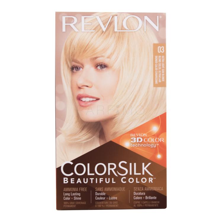 Revlon Colorsilk Beautiful Color Barva za lase za ženske Odtenek 03 Ultra Light Sun Blonde Set