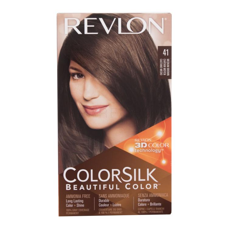 Revlon Colorsilk Beautiful Color Barva za lase za ženske Odtenek 41 Medium Brown Set