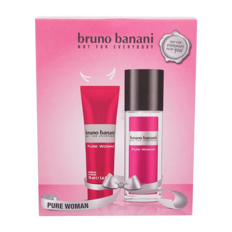 Bruno Banani Pure Woman Darilni set deodorant 75 ml + gel za prhanje 50 ml