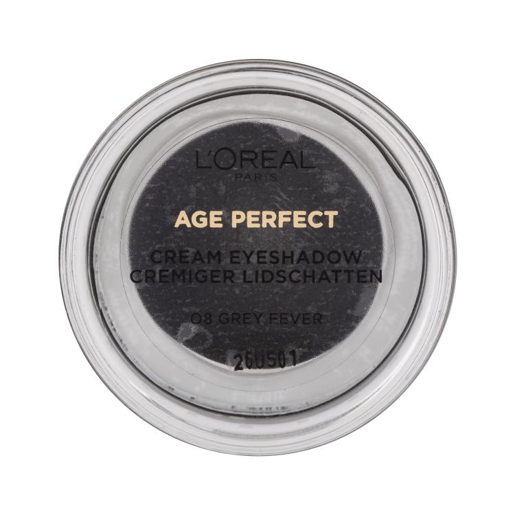 L&#039;Oréal Paris Age Perfect Cream Eyeshadow Senčilo za oči za ženske 4 ml Odtenek 08 Grey Fever
