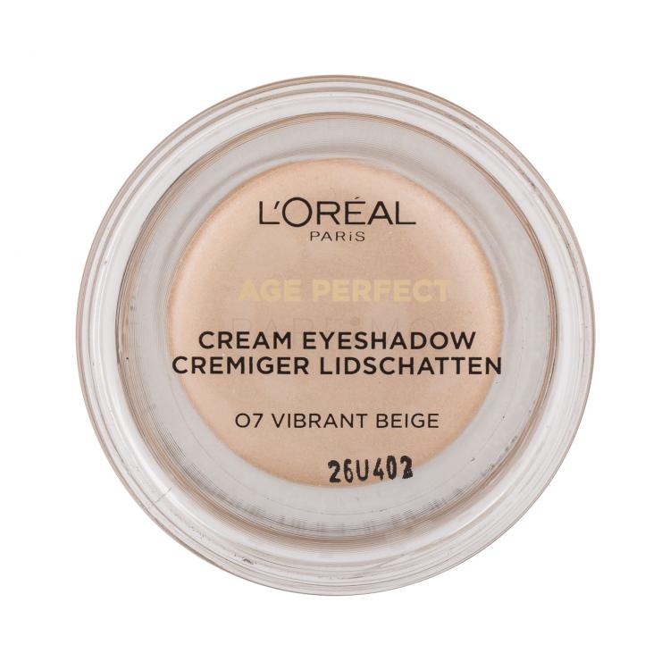 L&#039;Oréal Paris Age Perfect Cream Eyeshadow Senčilo za oči za ženske 4 ml Odtenek 07 Vibrant Beige