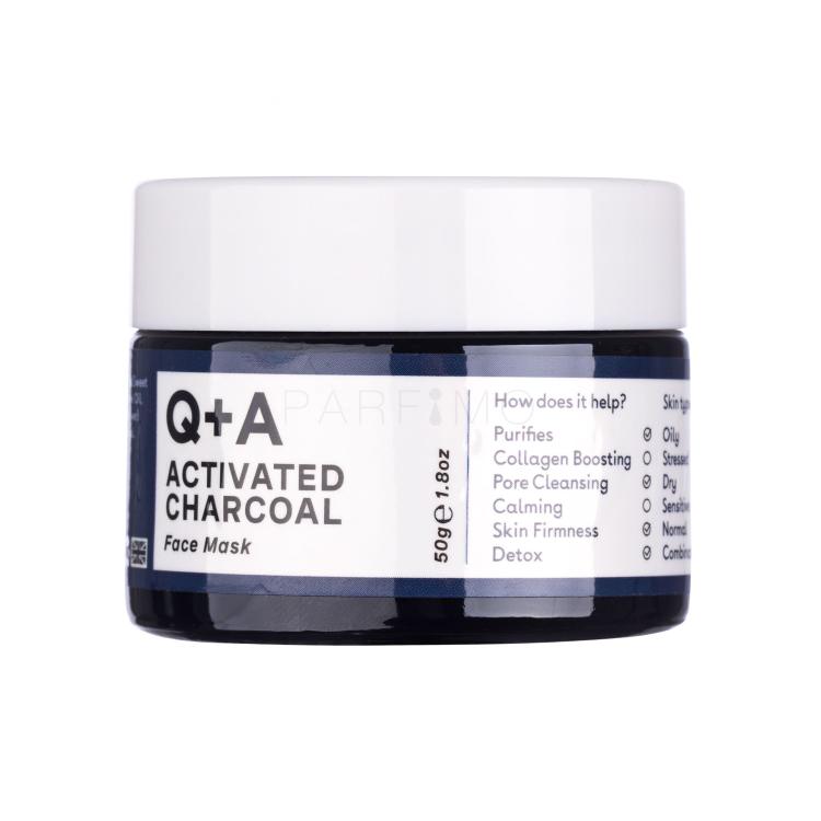 Q+A Activated Charcoal Maska za obraz za ženske 50 g