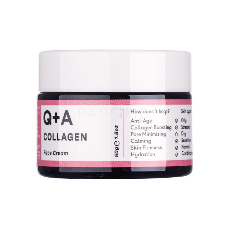 Q+A Collagen Dnevna krema za obraz za ženske 50 g