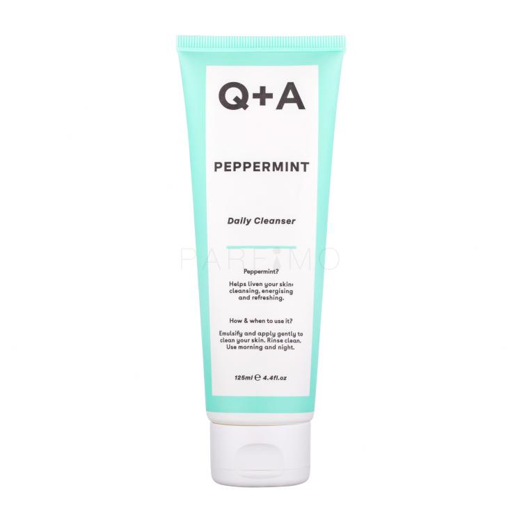 Q+A Peppermint Daily Cleanser Čistilni gel za ženske 125 ml