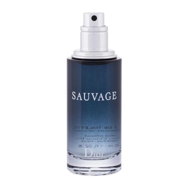 Christian Dior Sauvage Toaletna voda za moške za ponovno polnjenje 30 ml tester