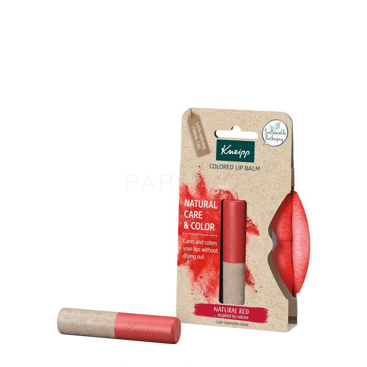 Kneipp Natural Care &amp; Color Balzam za ustnice za ženske 3,5 g Odtenek Natural Red
