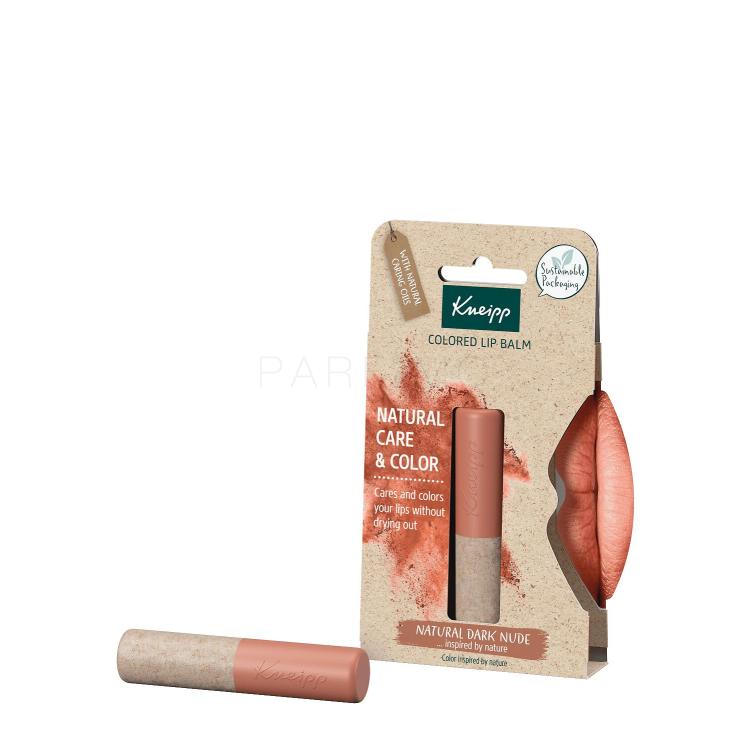 Kneipp Natural Care &amp; Color Balzam za ustnice za ženske 3,5 g Odtenek Natural Dark Nude