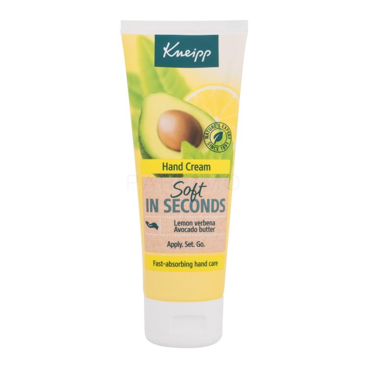 Kneipp Hand Cream Soft In Seconds Lemon Verbena &amp; Apricots Krema za roke 75 ml