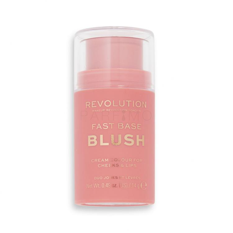 Makeup Revolution London Fast Base Blush Rdečilo za obraz za ženske 14 g Odtenek Peach