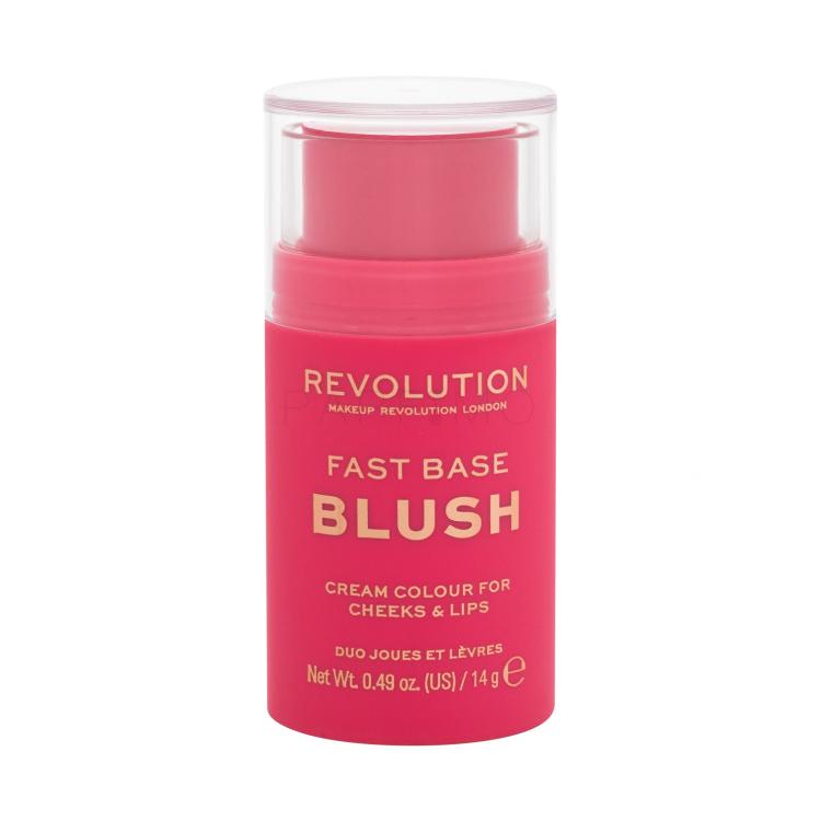 Makeup Revolution London Fast Base Blush Rdečilo za obraz za ženske 14 g Odtenek Rose