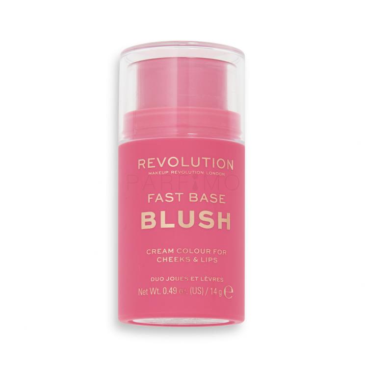 Makeup Revolution London Fast Base Blush Rdečilo za obraz za ženske 14 g Odtenek Rose