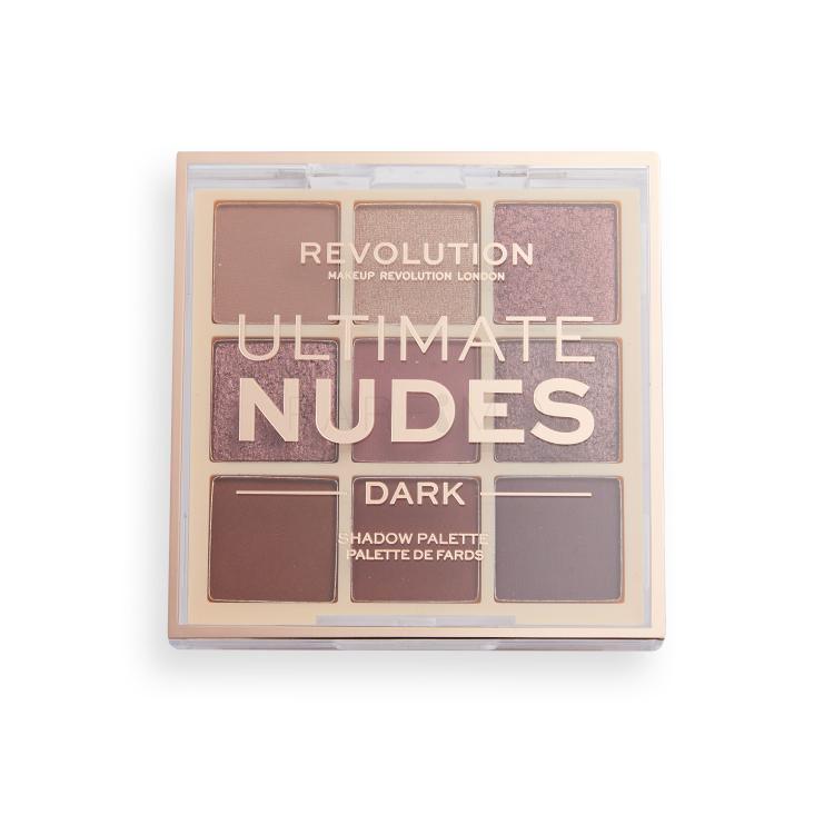 Makeup Revolution London Ultimate Nudes Senčilo za oči za ženske 8,1 g Odtenek Dark