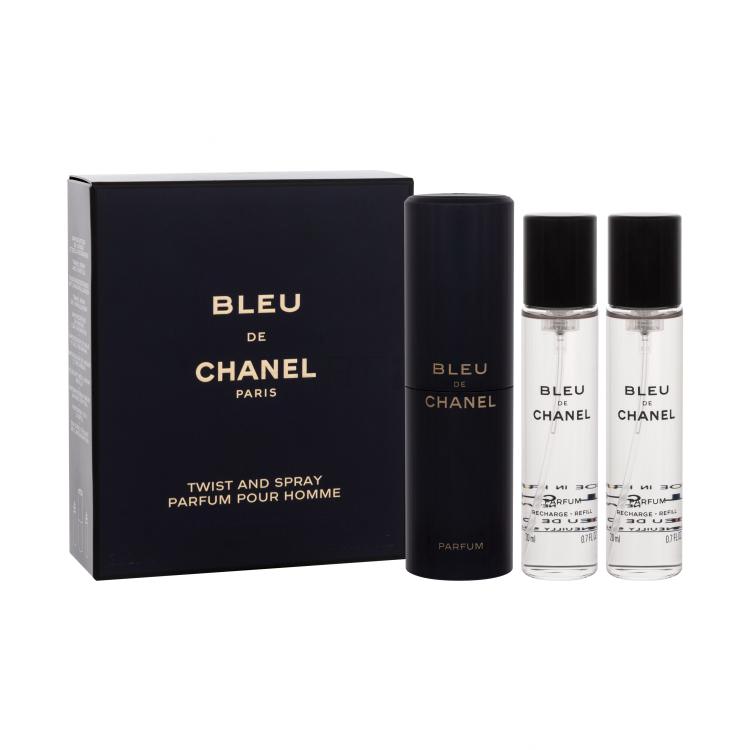 Chanel Bleu de Chanel Parfum za moške &quot;zasuči in razprši&quot; 3x20 ml