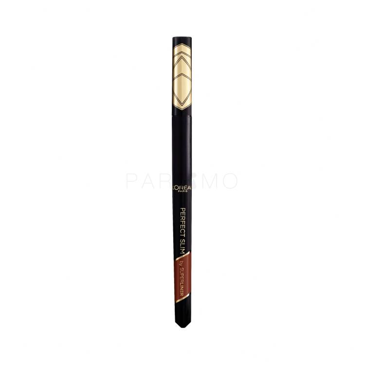L&#039;Oréal Paris Super Liner Perfect Slim Waterproof Črtalo za oči za ženske 0,28 g Odtenek 03 Brown