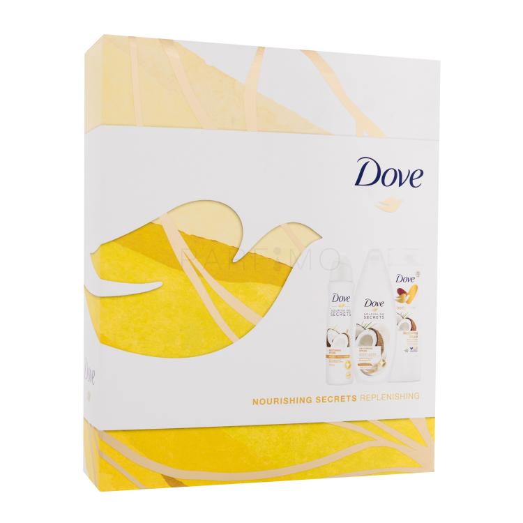 Dove Nourishing Secrets Replenishing Darilni set gel za prhanje 250 ml + mleko za telo 250 ml + antiperspirant 150 ml