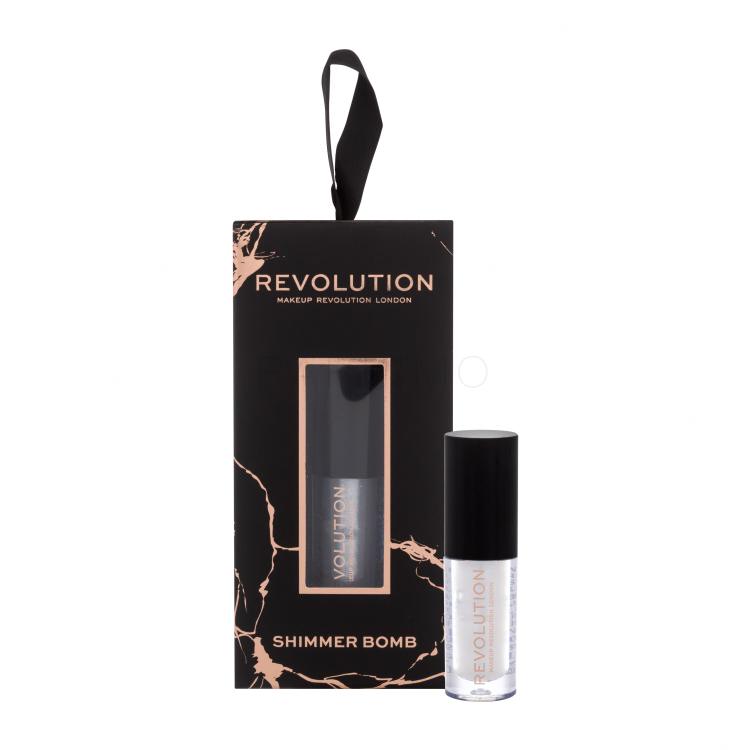 Makeup Revolution London Shimmer Bomb Glos za ustnice za ženske 2 ml Odtenek Light Beam