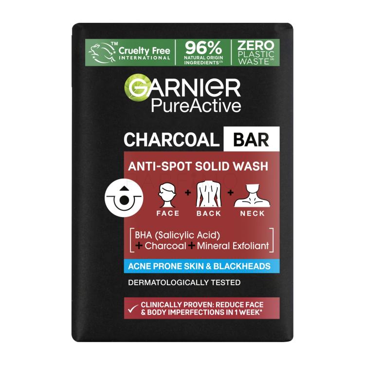 Garnier Pure Active Charcoal Bar Čistilno milo 100 g