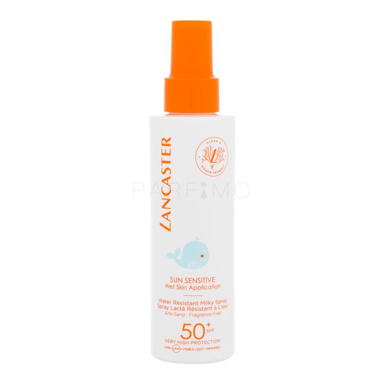 Lancaster Sun Sensitive Water Resistant Milky Spray SPF50+ Zaščita pred soncem za telo za otroke 150 ml