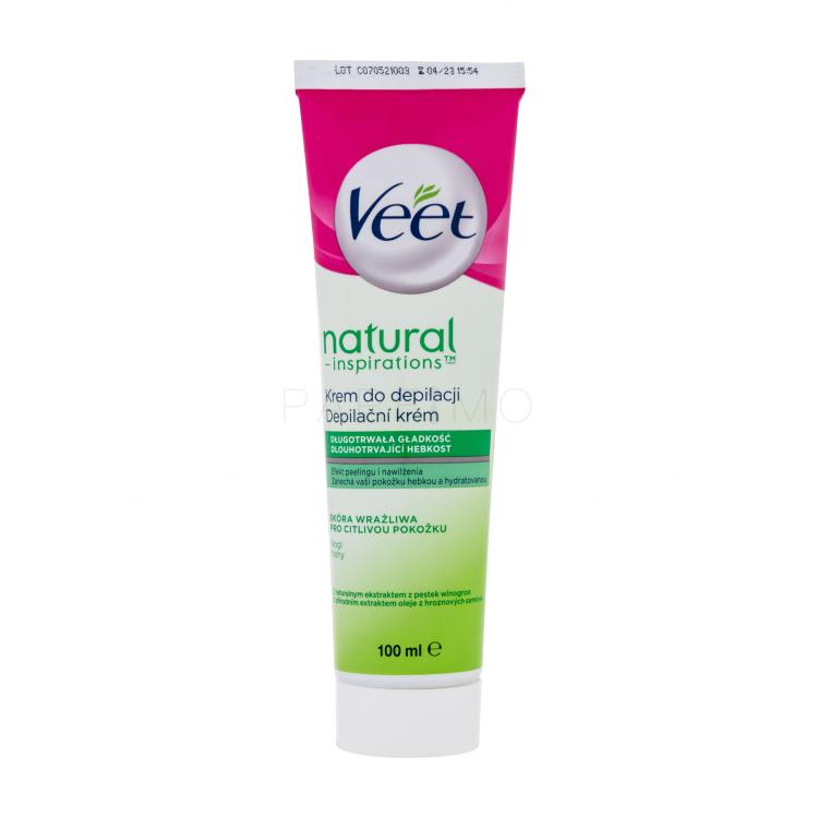 Veet Natural Inspirations™ Hair Removal Cream Sensitive Skin Izdelki za depilacijo za ženske 100 ml