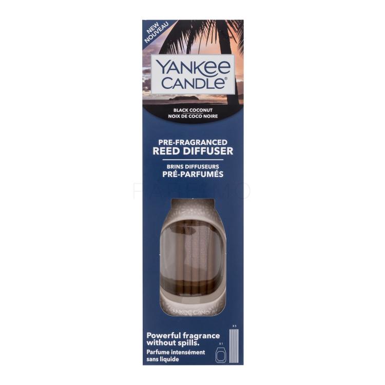 Yankee Candle Black Coconut Pre-Fragranced Reed Diffuser Dišava za dom in difuzor 1 kos