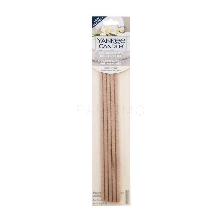 Yankee Candle Fluffy Towels Pre-Fragranced Reed Refill Dišava za dom in difuzor 5 kos