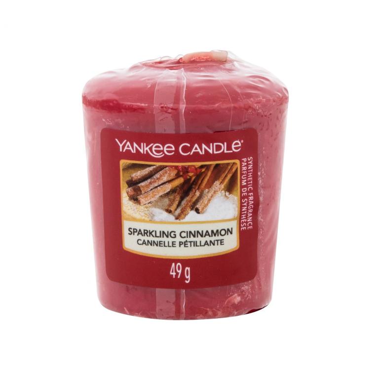 Yankee Candle Sparkling Cinnamon Dišeča svečka 49 g