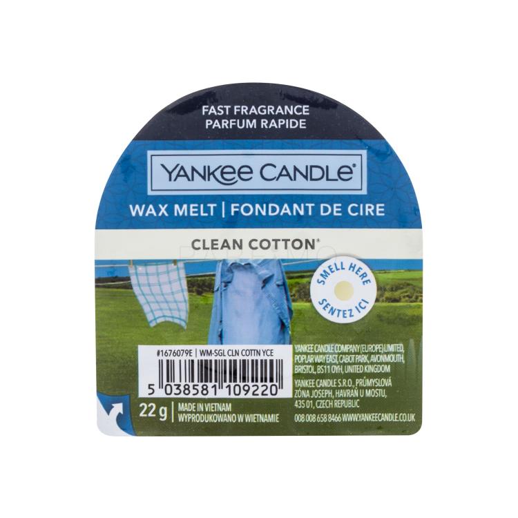 Yankee Candle Clean Cotton Dišeči vosek 22 g