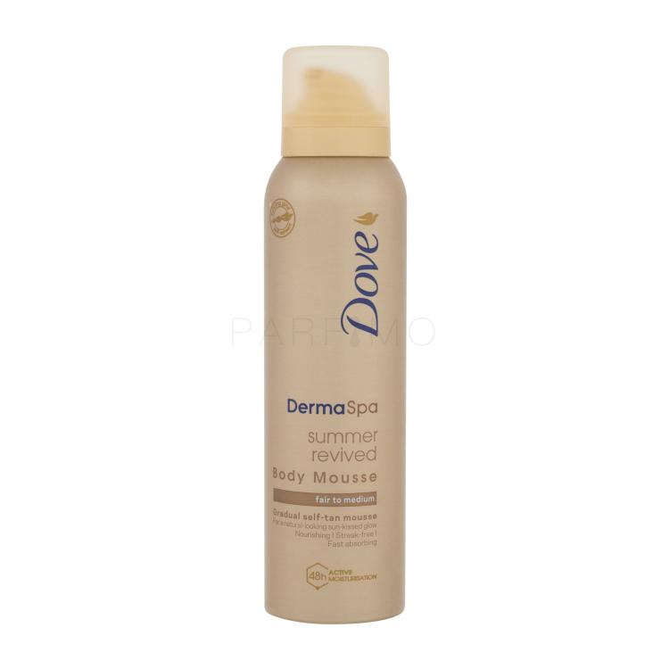 Dove Derma Spa Summer Revived Body Mousse Samoporjavitveni izdelki za ženske 150 ml Odtenek Fair To Medium