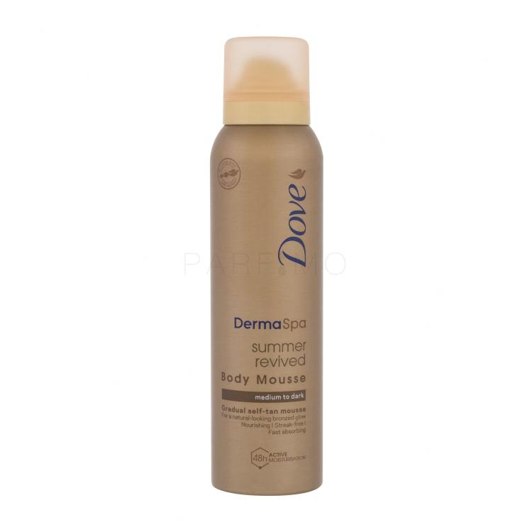 Dove Derma Spa Summer Revived Body Mousse Samoporjavitveni izdelki za ženske 150 ml Odtenek Medium To Dark